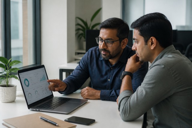 Salesforce administrators reviewing CRM performance and system health