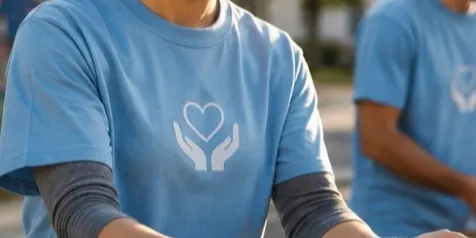 Volunteers distributing supplies at a community drive