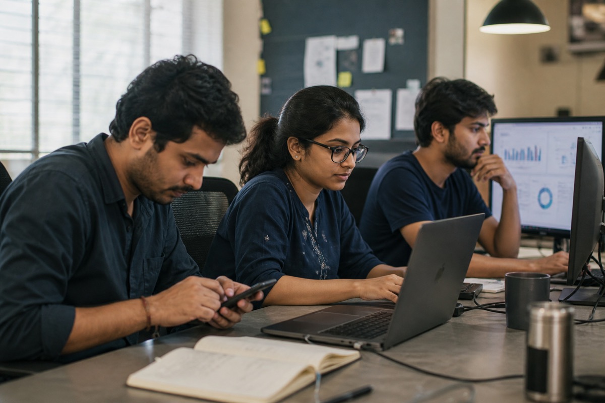 Software professionals developing and testing data-driven applications